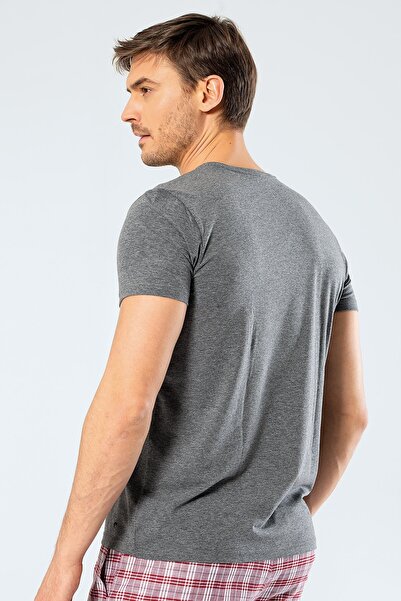 Cacharel 95% Cotton 5% Lycra Crew Neck Men's T-Shirt