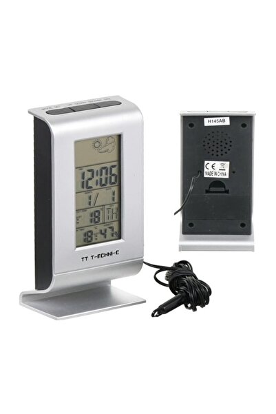 gaman Dijital Termometre - Nem Ölçer, Saat, Alarm ve Hava Durumu Göstergeli