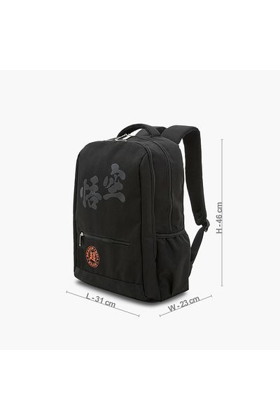SPACETOON Printed Backpack with Adjustable Straps and Zip Closure - 18 inches