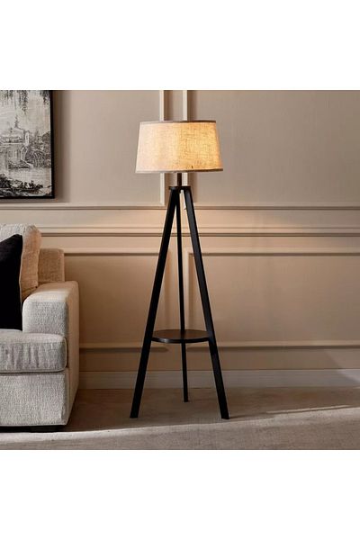 rexa Midon Wooden Tripod Floor Lamp - 157 cm