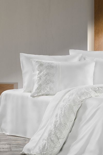 ZEBRA CASA Angelica Lace Duvet Cover Set