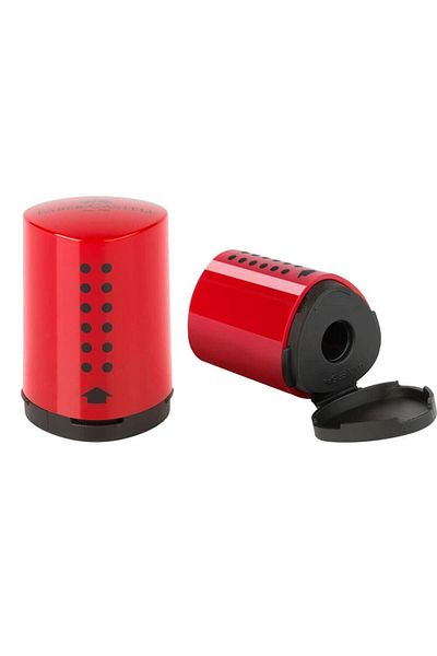 OEM Container Pencil Sharpener Faber-Castell Grip 2001 Mini, Red
