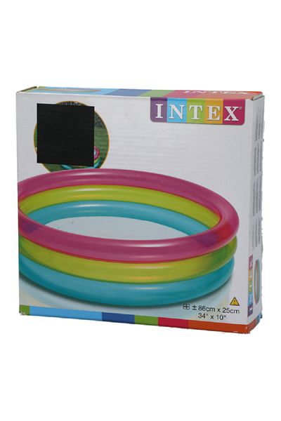 Intex Rainbow Baby Kiddie Pool Multicolor :25 X 86 X 86 Cm