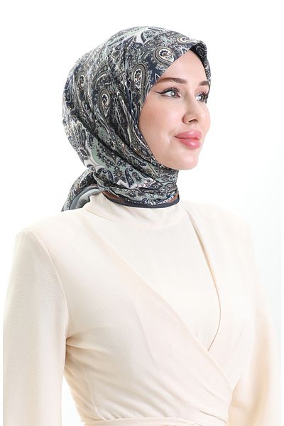 sefamerve Μαλακό κασκόλ Ethnic Pattern 90201-04 Çağla Yeşil