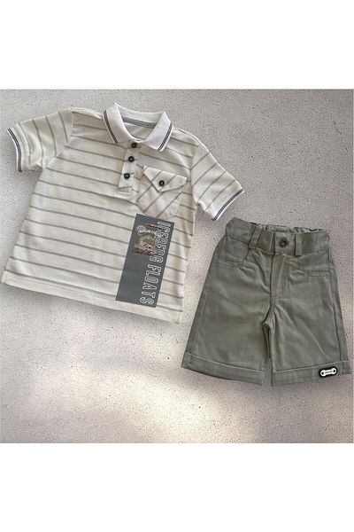 BİGÜMEX Boys' Summer Suit with Shorts