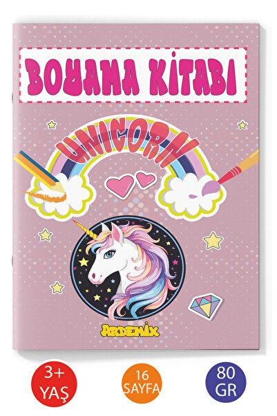 Ardemix Unicorn Boyama Kitabı 16 Sayfa 80 Gr