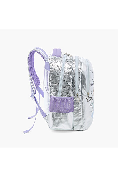 Disney Frozen Print Backpack with Adjustable Straps and Zip Closure - 16 inches