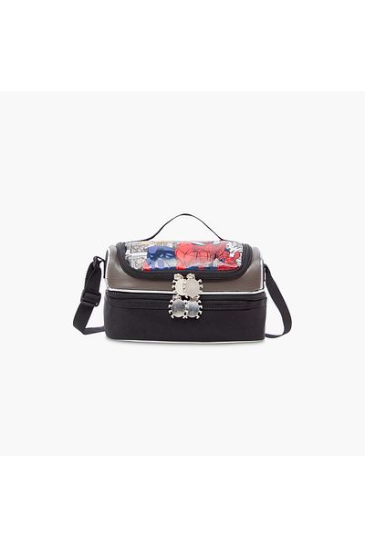 Marvel Spider-Man Print Insulated Lunch Bag with Adjustable Strap and Zip Closure