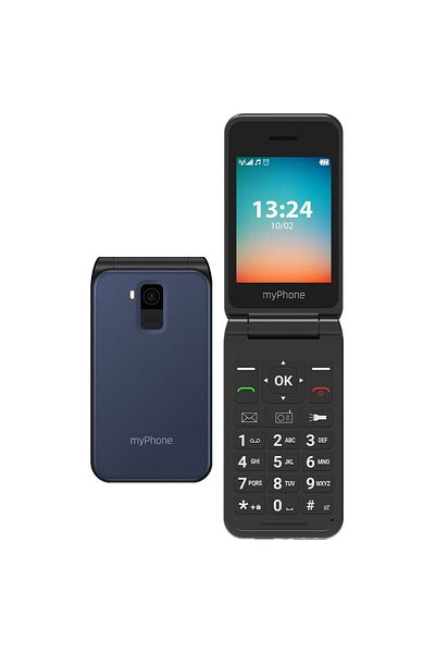 Myphone Telefon cu clapeta pentru seniori display 2.8" si buoane mari tehnologie 4G VoLTE, dual sim meniu RO