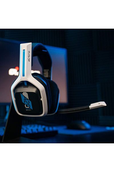 Astro Gaming A20 Wireless Headset Gen 2 for PlayStation 5 and 4, PC & Mac - White/Blue