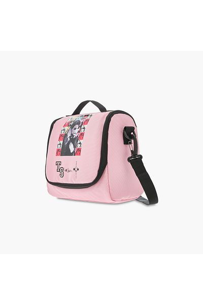 Celebrtyicons Swifties Print Lunch Bag with Detachable Strap and Zip Closure