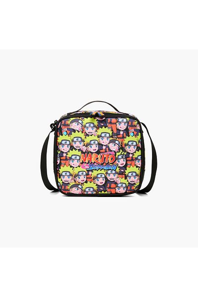 TV TOKYO Naruto Print Lunch Bag with Zip Closure