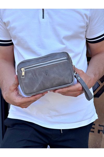 Fil Deri Genuine Leather - Hand Grip Tape - Handcuff - Zippered Wallet 1001