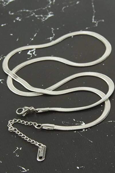 Eco Lounge Thin Italian Chain Steel Necklace 55 cm