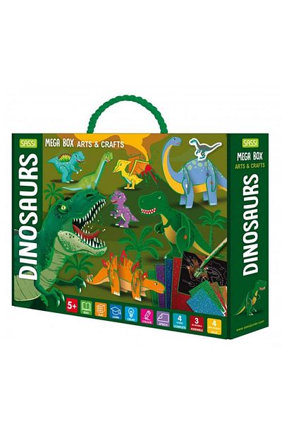 SASSI Large Art and Craft Box - Dinosaurs