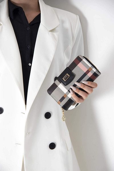 Silver Polo WALLET/PLAIDSilver Polo BLACK Wallet & Card Holder