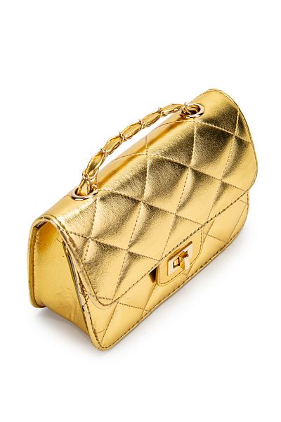 minebag Geantă de damă din piele artificială cu model Baklava Lain Gold