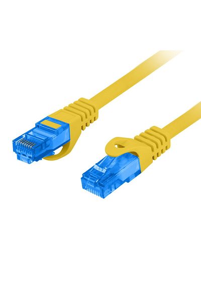 Lanberg Cablu Ethernet S/FTP Cat.6A, 20m, 2xRJ45, 500MHz, Galben, AWG26, LSZH - Lanberg