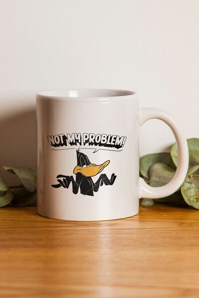 gavebutik كوب مطبوع عليه عبارة "not My Problem" من Duffy Duck - هدية عيد الحب