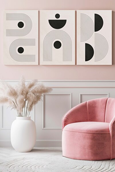 Hagen Стенна картина с рамка, картина от 3 части, модерна картина, бохемска к...