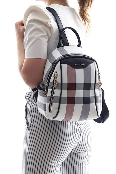 Silver Polo BACKPACK/PLAIDSilver Polo BLACK Backpack