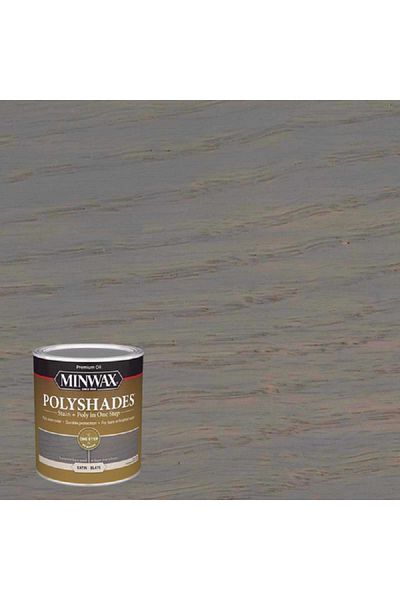 Minwax Polyshades One Step Wood Stain and Polyurethane Finish Satin Slate 1qt
