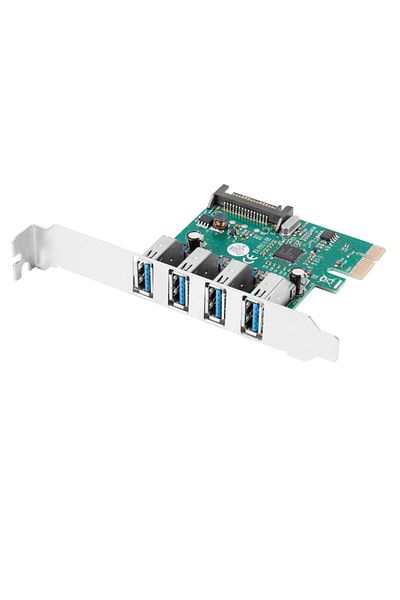 Lanberg PCI Express to 4 x USB 3.1 expansion card, Lanberg 42453, with Low Profile support