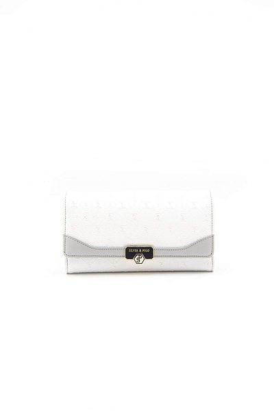 Silver Polo WALLET/LOGO PRINTEDSilver Polo WHITE Wallet & Card Holder
