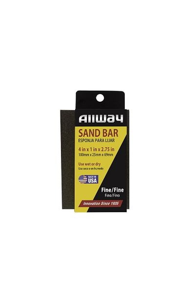 ALLWAY High-Quality Fine/Fine Grit Wet or Dry Use Sand Bar Black