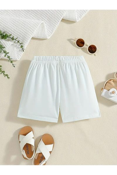 buendiakids Girl'S\Boy's Anchor Printed White Shorts
