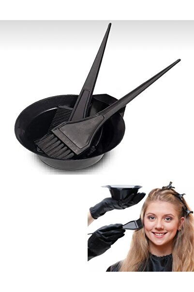 Snow Homs 3-компонентен комплект за боядисване на коса: купа, четка, гребен