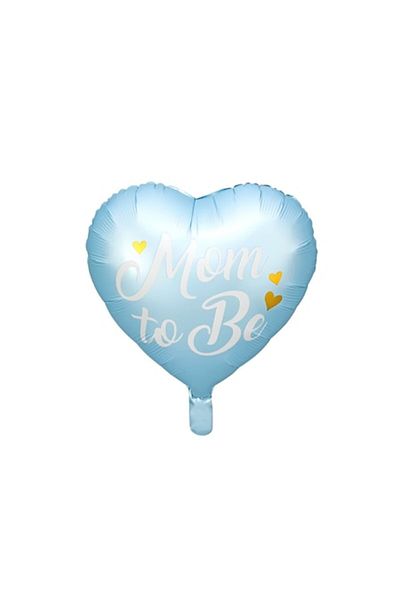 ideal STORE Balon albastru cu inimă „Viitoare mamă” de la IdealStore, 35 cm