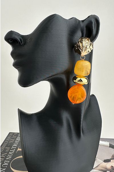 Modex Colorful Bohemian Style Bead Dangle Earrings (7cm)