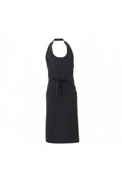 Rossini Șorț lung unisex, model Capri, culoare negru cu dungi
