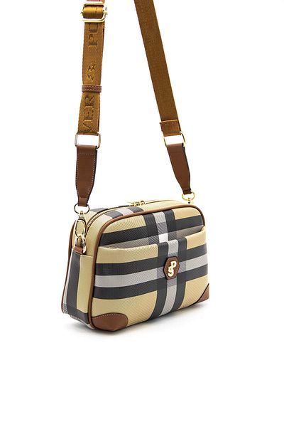 Silver Polo CROSS BAG/PLAIDSilver Polo BEIGE Cross Bag