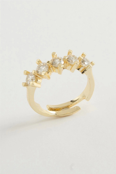 Generic Brand Five Stone Zirconia Ring