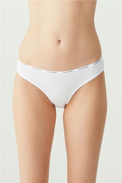 U.S. Polo Assn. Συσκευασία 5 γυναικείων βαμβακερών μικτών χρωμάτων με χαμηλή μέση