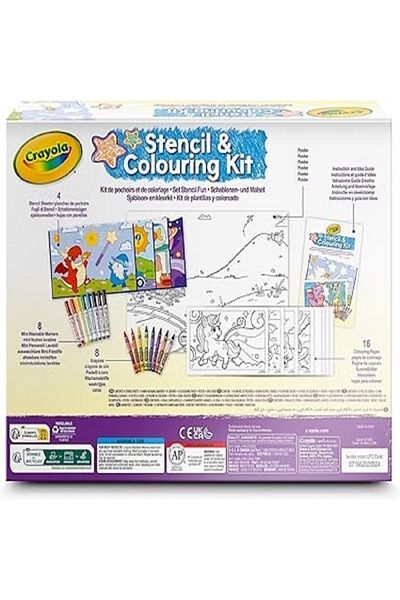 Crayola Creative Activity Stencil and Coloring Kit Multicolor