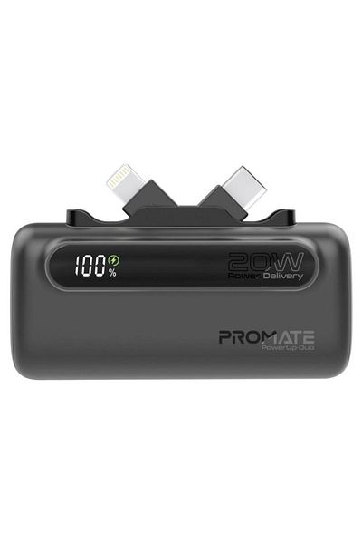Promate 5000mAh portable battery with 20W USB-C™ connector