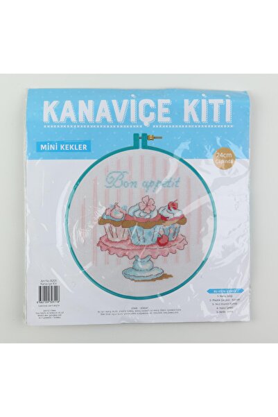 TUVA Mini Kekler Kanaviçe Kiti 24 cm Çapında