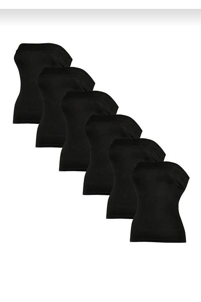 YILDIZ 2181 Women's Lycra Strapless Undershirt 12 Pieces