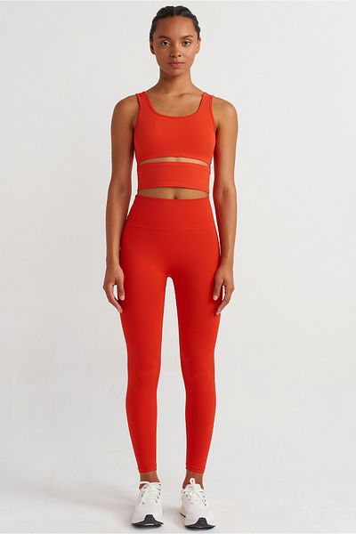 COMEUP Push up Leggings Fire Red