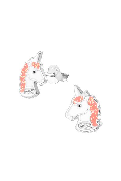 Sophia Collection Cercei copii argint 925 model Unicorn cu cristale
