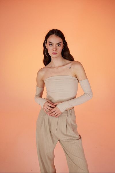 Markano Smooth Blouse Beige