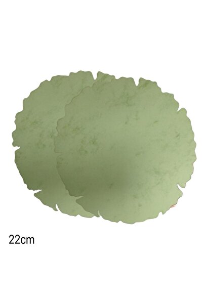 ÜSKÜDAR SANAT Yanık Kağıt Yuvarlak 22cm 2li Set