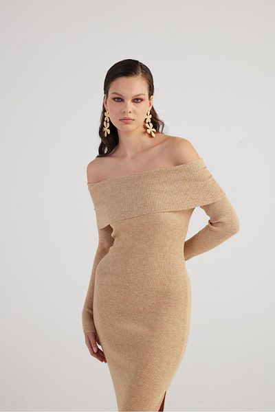 Markano Tilda Knitwear Dress Beige