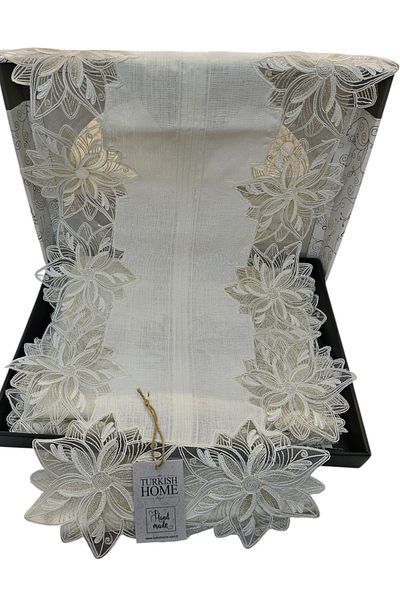 KÜBRAHOME'S Gardenya Linen 5 Piece Stain-Resistant Living Room Set