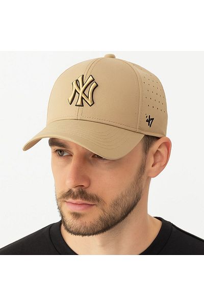 SFCOLLECTION Men's Ny Newyork Yankees Micro Fabric Perforated Air Permeable Premium Sports Cap-Adjustable