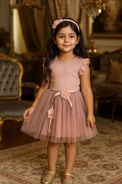ÇOCUK GİYİM MERKEZİ GIRL COTTON DRESS