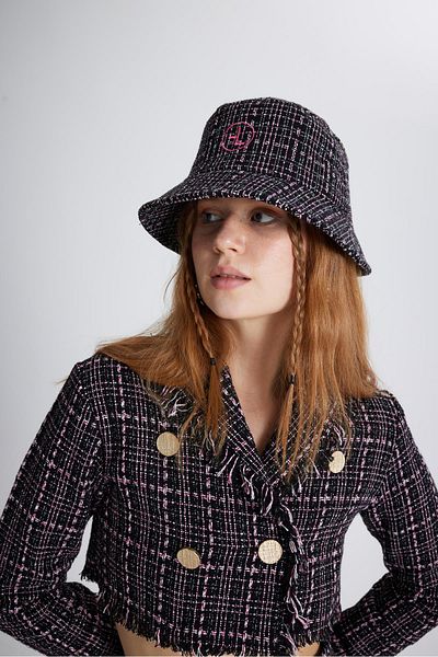 Markano Tweed Bucket Hat Black